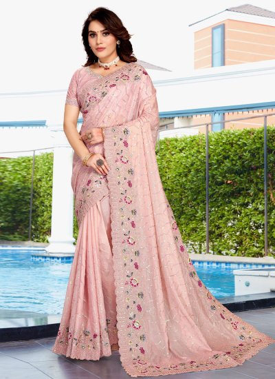 Gratifying Embroidered Contemporary Saree