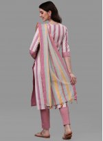 Gratifying Weaving Cotton Mauve  Readymade Salwar Suit