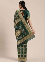 Green Banarasi Silk Weaving Classic Saree