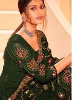 Green Ceremonial Georgette Designer Pakistani Suit
