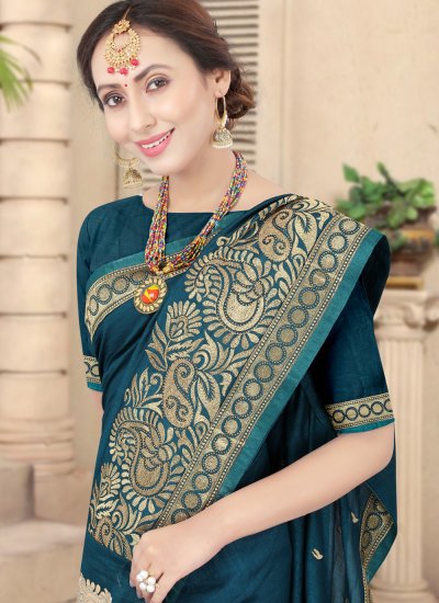 Green Ceremonial Silk Traditional Designer Saree