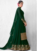 Green Color Designer Kameez Style Lehenga Choli