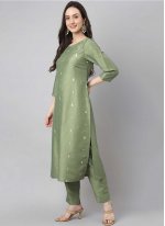 Green Color Readymade Salwar Suit