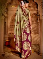 Green Color Traditional Designer Saree