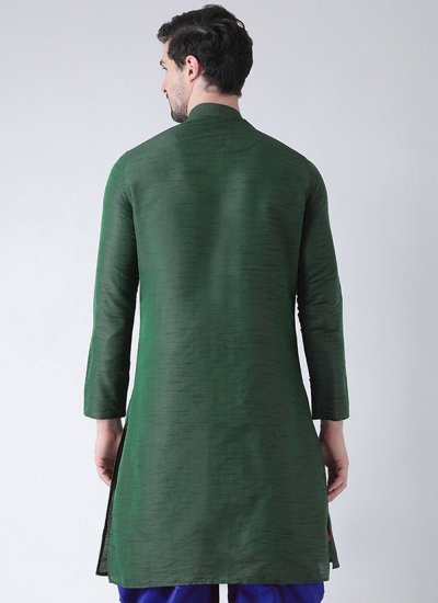 Green Embroidered Angrakha