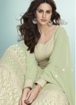 Green Embroidered Desinger Anarkali Salwar Suit
