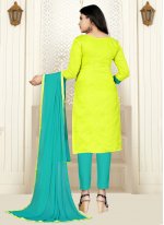 Green Embroidered Trendy Salwar Kameez