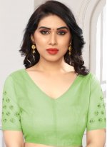 Green Embroidered Wedding Designer Saree