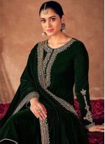 Green Engagement Designer Pakistani Salwar Suit