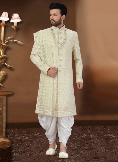 Mehndi sherwani on sale