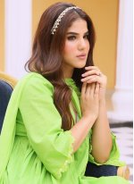 Green Mirror Mehndi Readymade Designer Salwar Suit