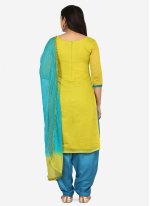 Green Party Patiala Suit