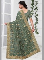 Green Party Traditional Saree