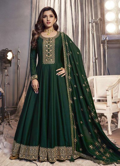 Green Silk Salwar Suit