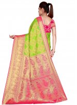 Green Weaving Silk Traditional Saree