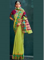 Green Woven Festival Designer Traditional Saree