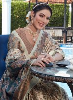 Gripping Pashnima Silk Sangeet Contemporary Style Saree