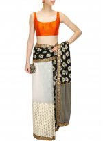 Groovy Contemporary Style Saree For Mehndi