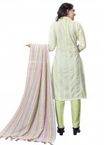 Handloom Cotton Sea Green Woven Trendy Salwar Kameez