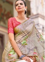 Haute Satin Multi Colour Traditional Saree