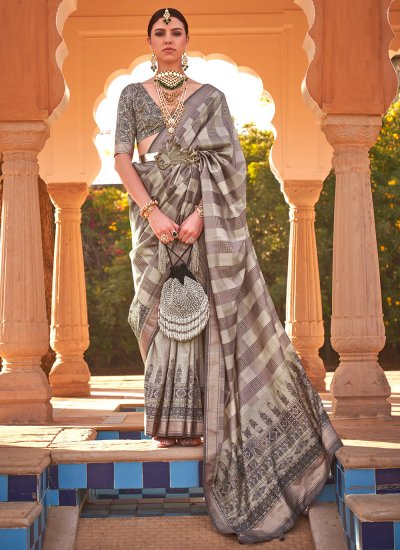 Heavenly Printed Contemporary Style Saree