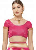 Hot Pink Color Traditional Designer Saree