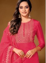 Hot Pink Cotton Lawn Designer Pakistani Salwar Suit