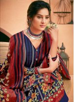 Hypnotic Digital Print Pashmina Trendy Salwar Suit