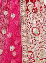Hypnotizing Embroidered Pink Lehenga Choli