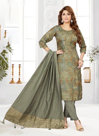 Ideal Printed Silk Salwar Suit