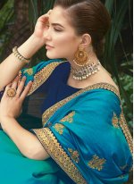 Immaculate Blue Trendy Saree