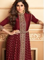 Immaculate Embroidered Party Trendy Salwar Suit