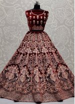 Immaculate Sequins Velvet Lehenga Choli