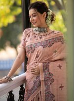 Immaculate Tussar Silk Wedding Traditional Designer Saree