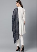Impeccable Cotton Off White Plain Designer Salwar Kameez