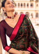 Impeccable Print Multi Colour Traditional Designer Saree