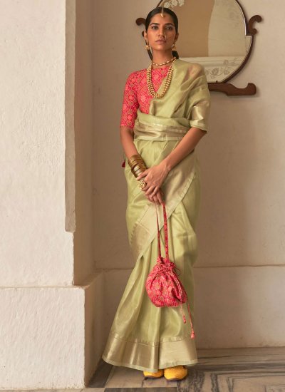 Imperial Green Trendy Saree