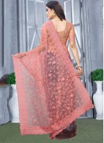 Imperial Net Pink Classic Designer Saree