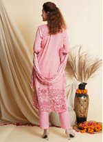 Imperial Tussar Silk Pink Salwar Suit