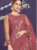 Imposing Pink Designer Pakistani Suit