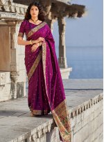 Incredible Banarasi Silk Weaving Classic Saree