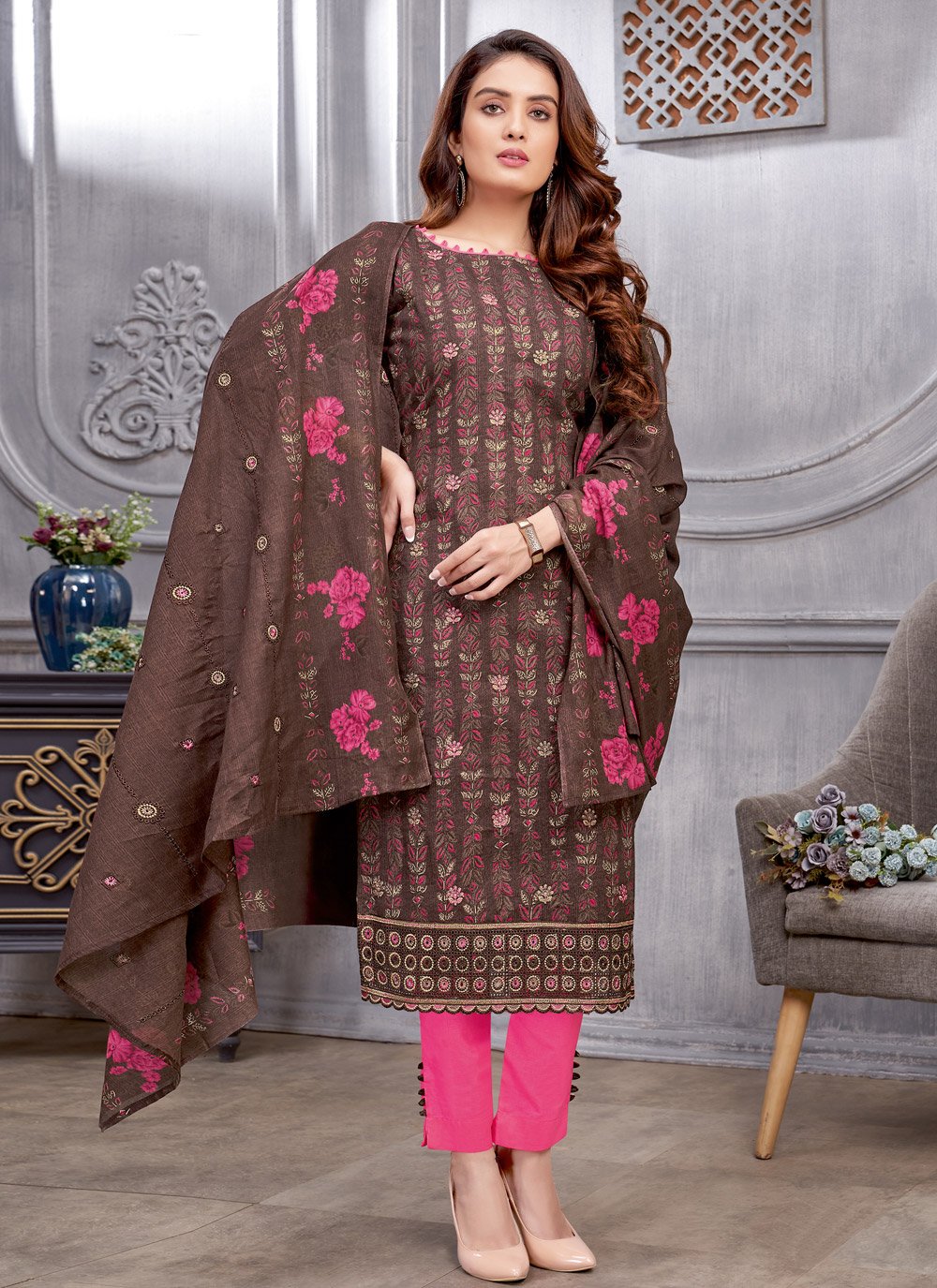 Women Pure Cotton Casual Wear Anarkali Style Printed Pant Suit By Femezone  at Rs 1350 | Dwarka | Surat | ID: 25737456162