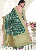 Intriguing Banarasi Silk Ceremonial Designer Saree