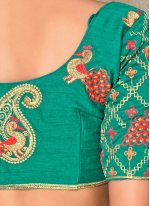 Intriguing Embroidered Organza Designer Traditional Saree