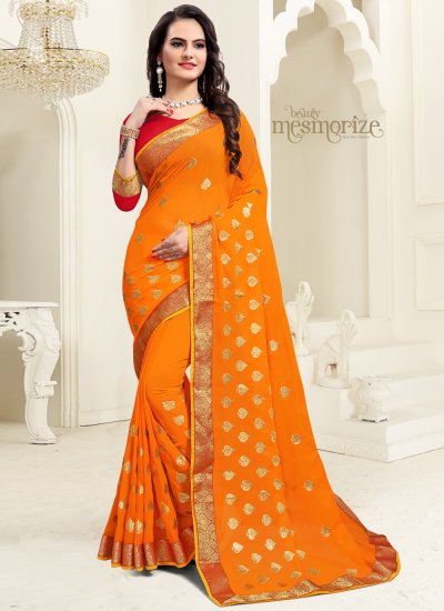 Intriguing Georgette Party Classic Saree