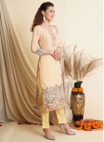 Intriguing Yellow Digital Print Trendy Salwar Suit