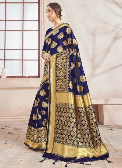 Intrinsic Art Banarasi Silk Woven Traditional Saree