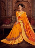 Intrinsic Embroidered Ceremonial Bollywood Saree