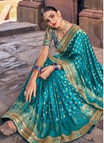 Intrinsic Weaving Silk Designer Saree