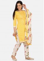 Invaluable Blended Cotton Churidar Salwar Suit